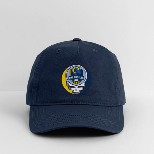 Gridiron Edition | Los Angeles Rams Stealie Baseball Dad Hat - navy