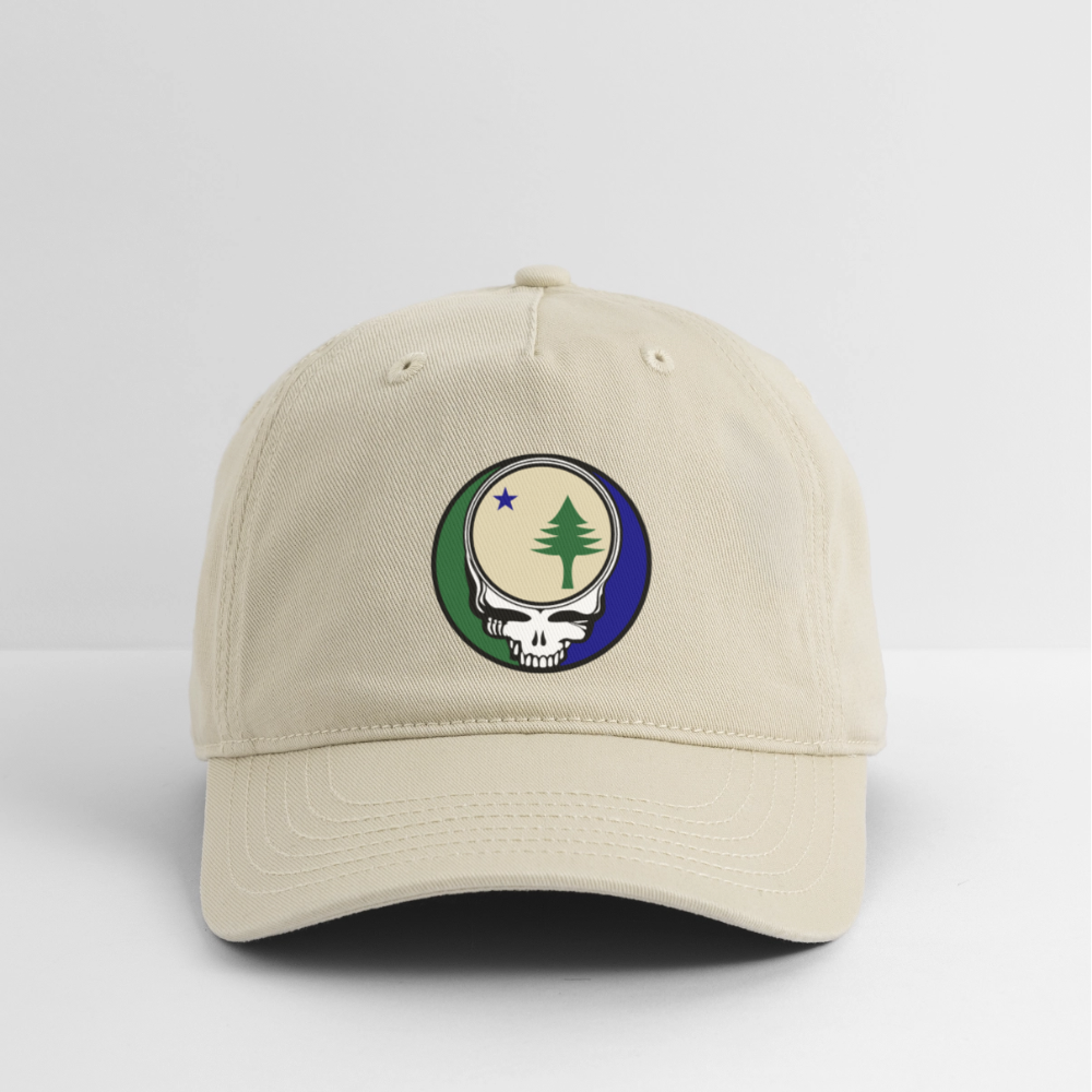 Maine Stealie Baseball Dad Hat - khaki