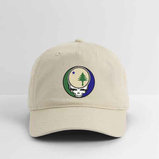 Maine Stealie Baseball Dad Hat - khaki