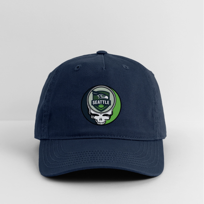 Gridiron Edition | Seattle Seahawks Stealie Baseball Dad Hat - navy
