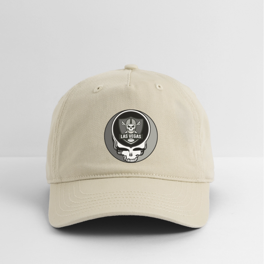 Gridiron Edition | Las Vegas Raiders Stealie Baseball Dad Hat - khaki