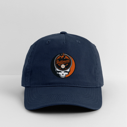 Ball Park Edition | Baltimore Orioles Stealie Baseball Dad Hat - navy