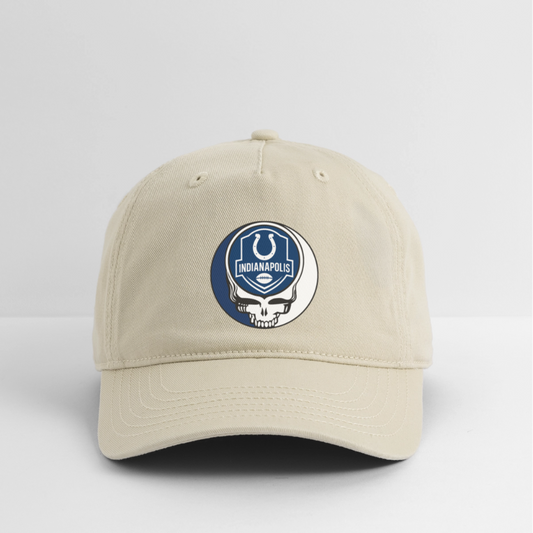 Gridiron Edition | Indianapolis Colts Stealie Baseball Dad Hat - khaki