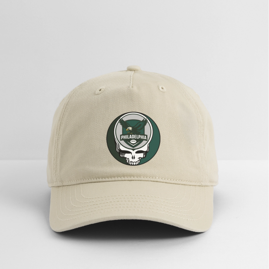 Gridiron Edition | Philadelphia Eagles Stealie Baseball Dad Hat - khaki