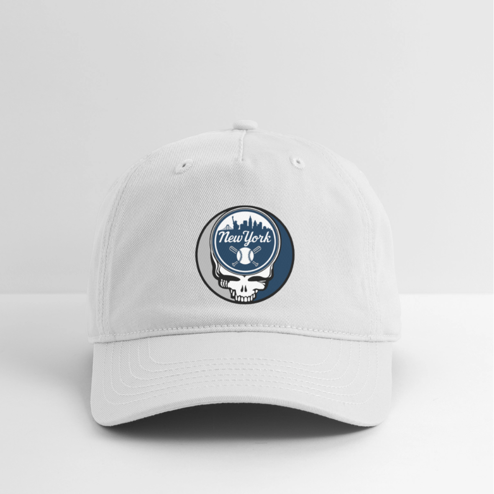 Ball Park Edition | New York Yankees Stealie Baseball Dad Hat - white