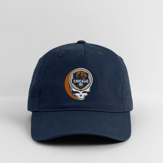 Gridiron Edition | Chicago Bears Stealie Baseball Dad Hat - navy