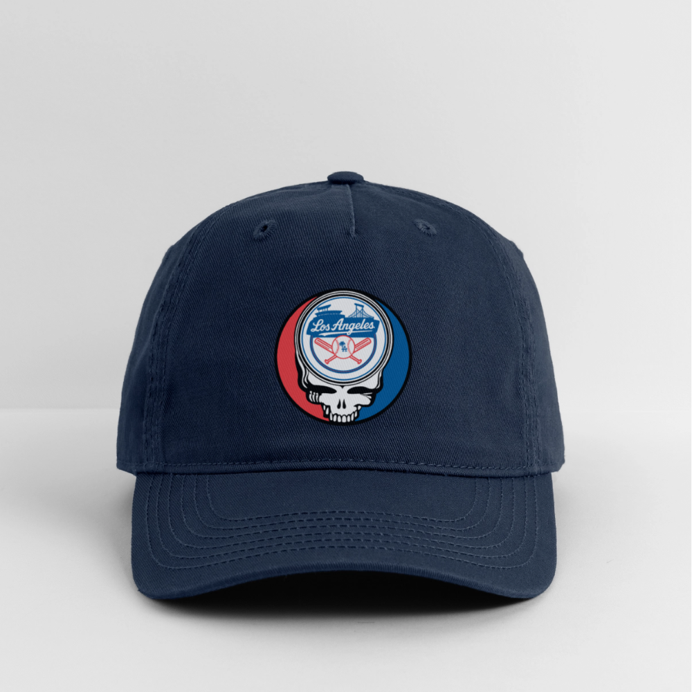 Ball Park Edition | Los Angeles Dodgers Stealie Baseball Dad Hat - navy