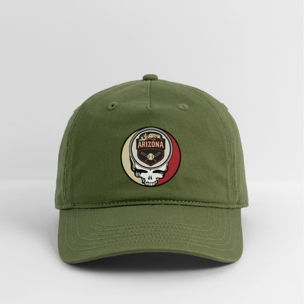 Ball Park Edition | Arizona Diamondbacks Stealie Baseball Dad Hat - olive green