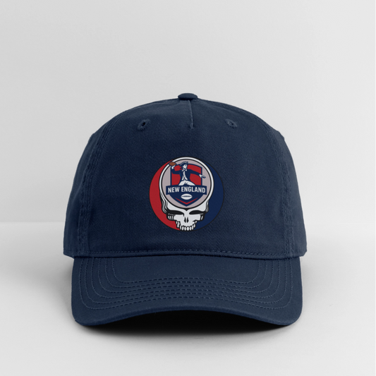 Gridiron Edition | New England Patriots Stealie Baseball Dad Hat - navy