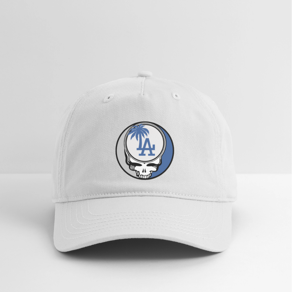 Ball Park Edition | Los Angeles Dodgers Stealie Baseball Dad Hat - white