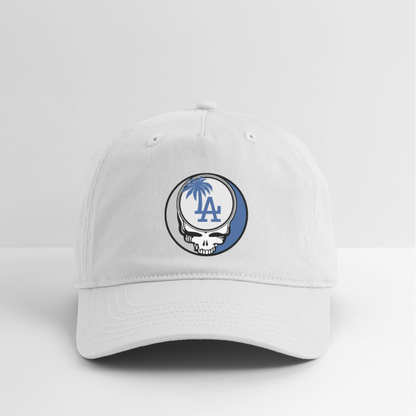 Ball Park Edition | Los Angeles Dodgers Stealie Baseball Dad Hat - white