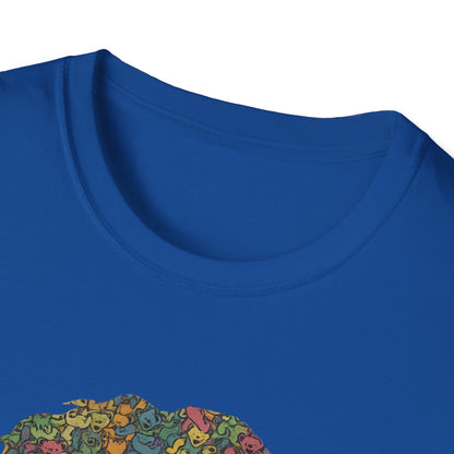 Jerry Garcia Dancing Bears Face - Vineyard Collection Grateful Dead TShirt