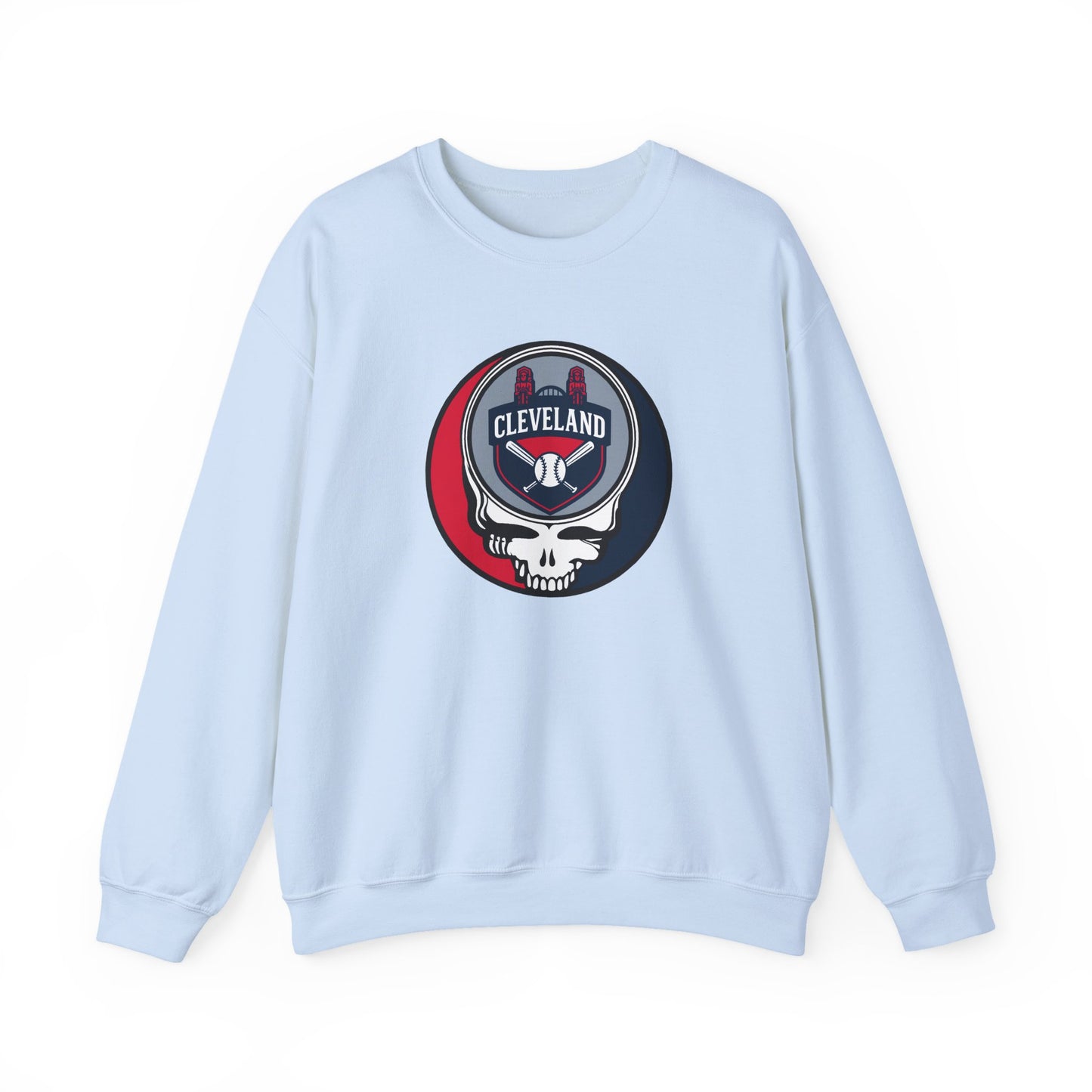 Cleveland Guardians Grateful Dead Stealie Crewneck Sweatshirt - MLB