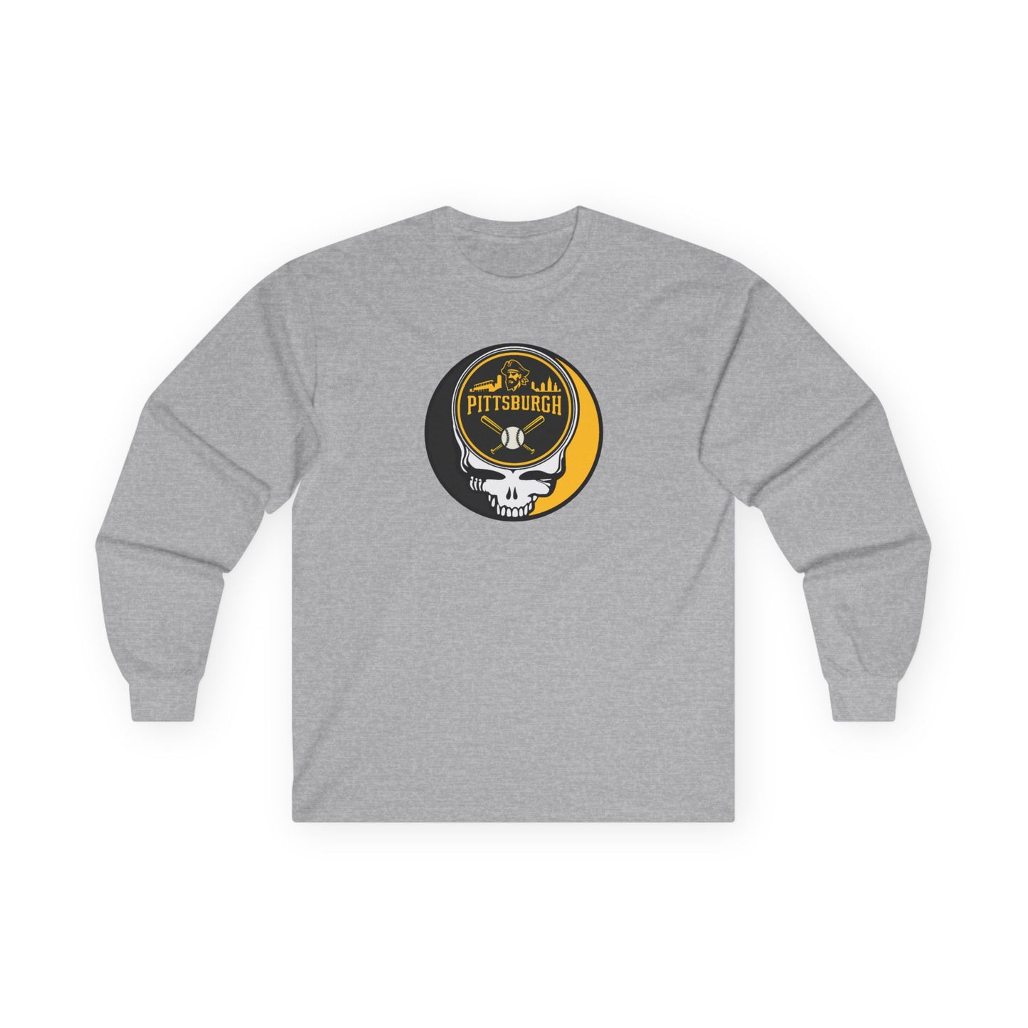 Pittsburgh Pirates Stealie Grateful Dead Long Sleeve Tee - MLB