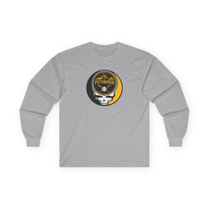 Pittsburgh Pirates Stealie Grateful Dead Long Sleeve Tee - MLB