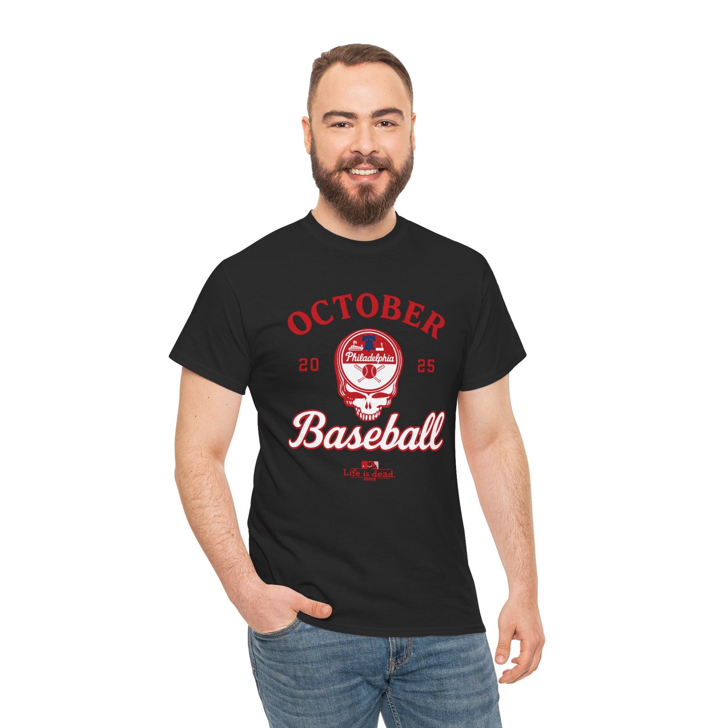 Philadelphia Phillies Playoffs 2025 Stealie Grateful Dead Tshirt
