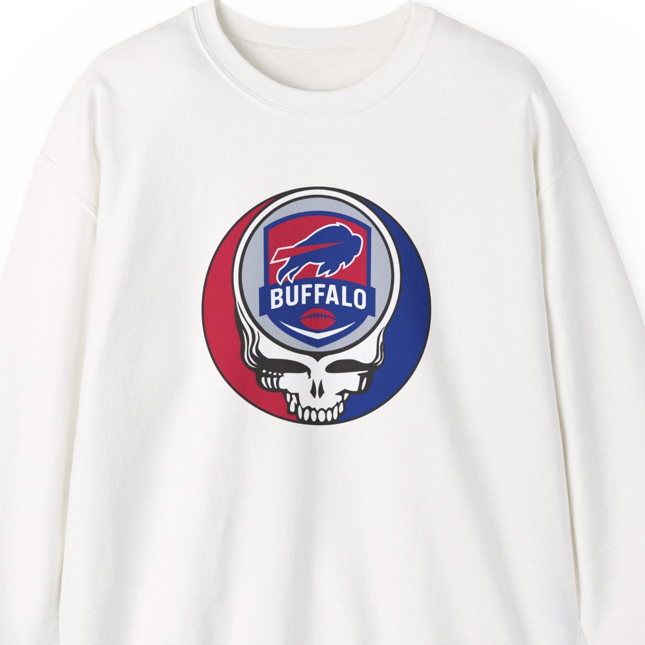 Buffalo Football Grateful Dead Stealie Crewneck Sweatshirt - NFL