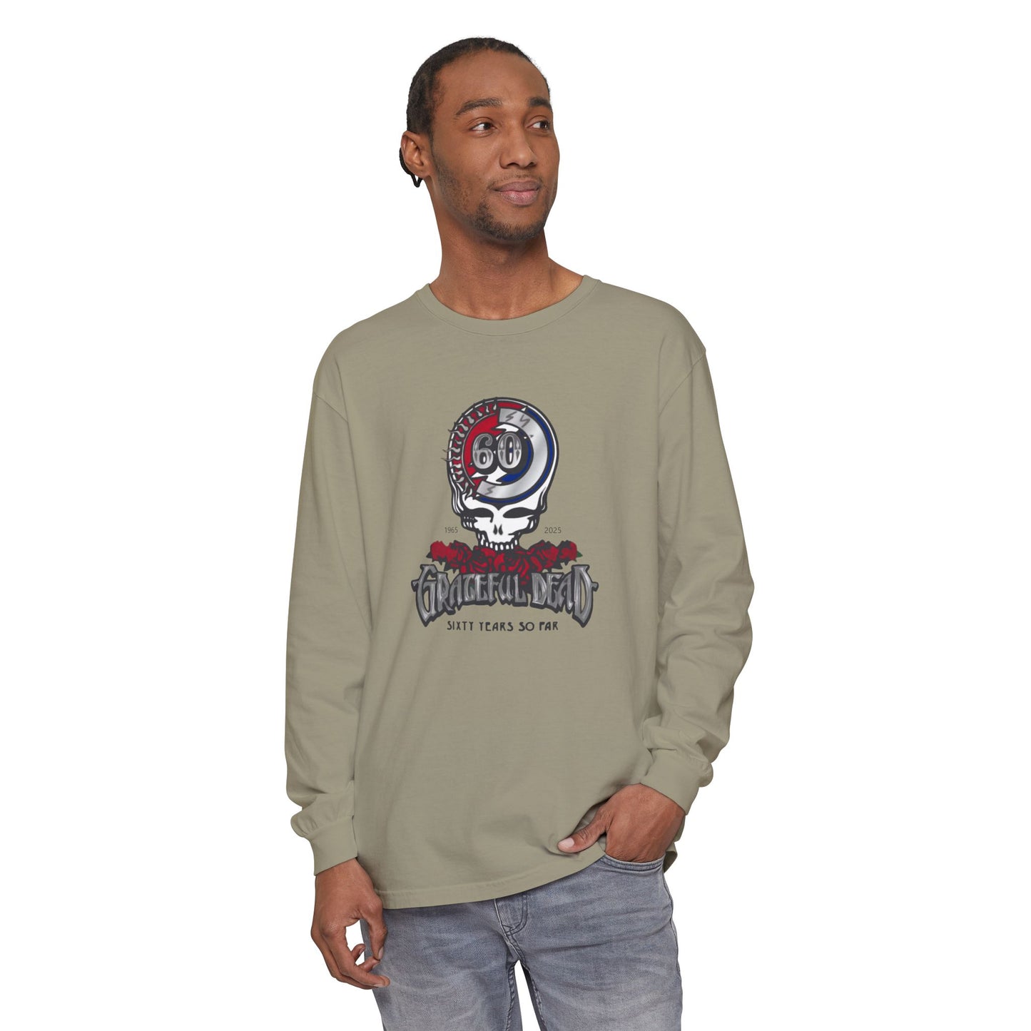 Grateful Dead 60th Anniversary Vineyard Collection Garment-dyed Long Sleeve T-Shirt
