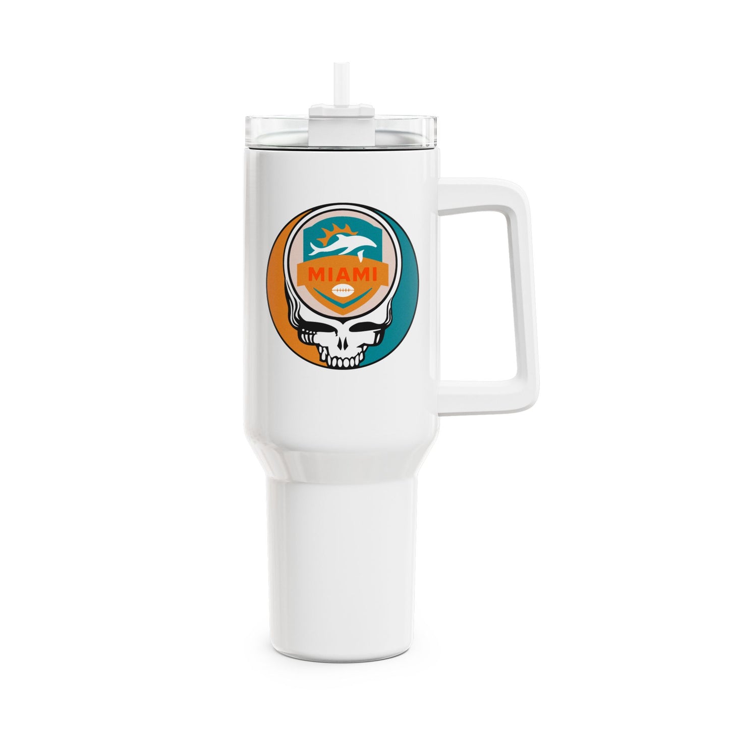 Miami Football Stealie "Fat Man" Tumbler,  Double Insulated 40oz Travel Mug - NFL