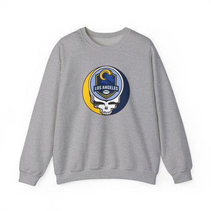 Los Angeles Football Grateful Dead Stealie Crewneck Sweatshirt