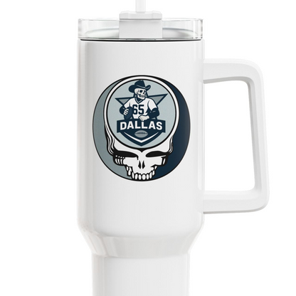 Dallas Football Stealie "Fat Man" Tumbler,  Double Insulated 40oz Travel Mug - NFL