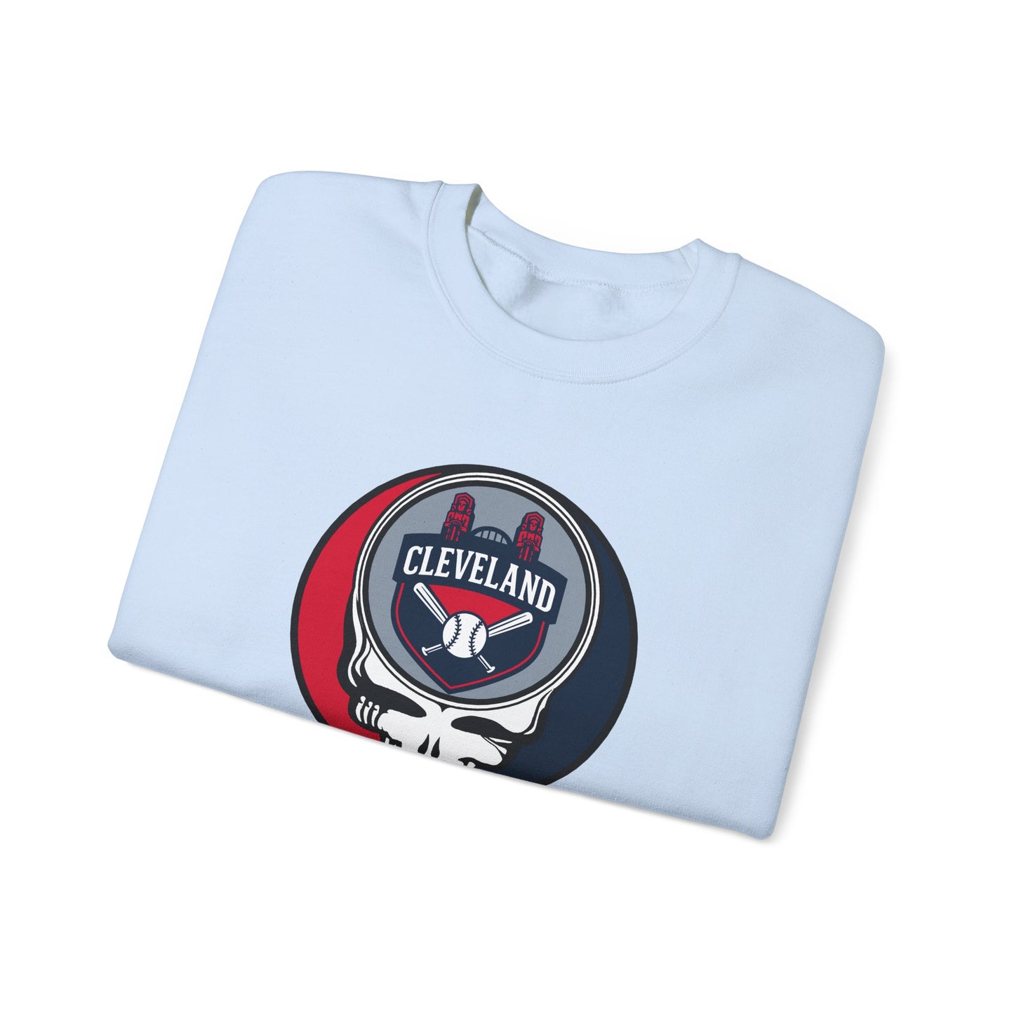Cleveland Guardians Grateful Dead Stealie Crewneck Sweatshirt - MLB