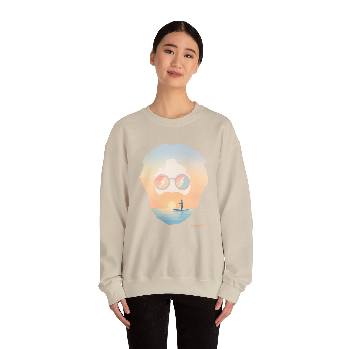 Tropical Jerry Life is dead. Crewneck Sweatshirt