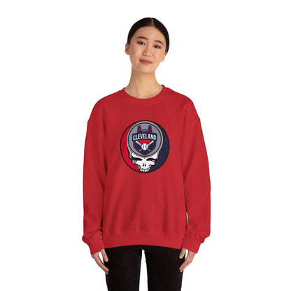 Cleveland Guardians Grateful Dead Stealie Crewneck Sweatshirt - MLB