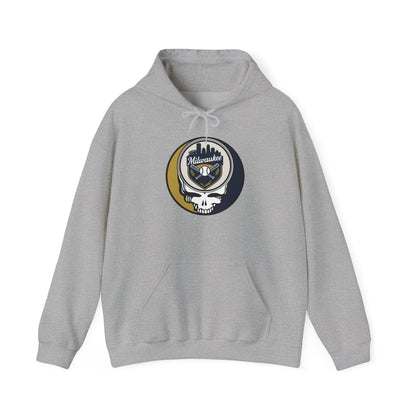 Milwaukee Brewers Grateful Dead Unisex Heavy Blend Hoodie - MLB