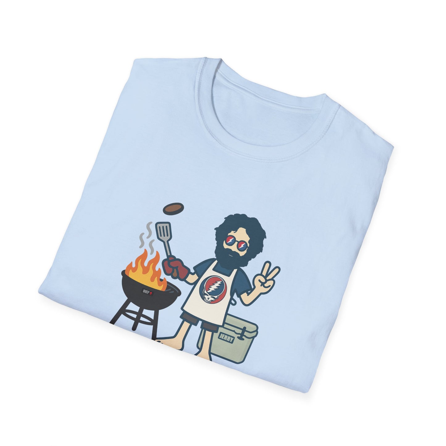 Grillin' Jerry - Life is dead. Grateful Dead TShirt