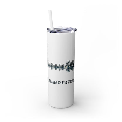 Ripple - Life is dead. Skinny Tumbler with Straw, 20oz