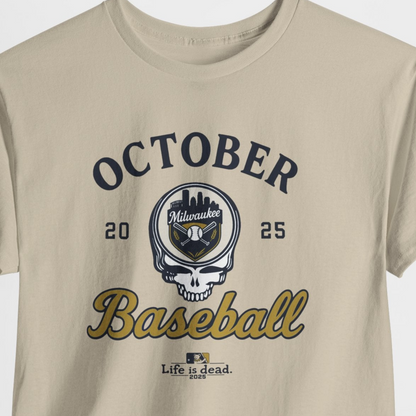 Milwaukee Brewers Playoffs 2025 Stealie Grateful Dead Tshirt