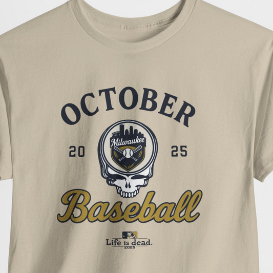 Milwaukee Brewers Playoffs 2025 Stealie Grateful Dead Tshirt
