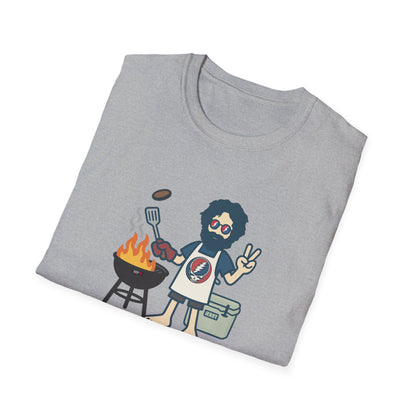 Grillin' Jerry - Life is dead. Grateful Dead TShirt