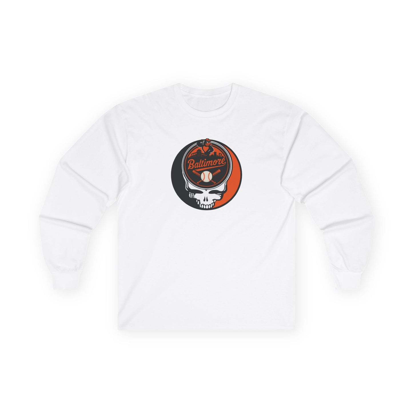 Baltimore Orioles Stealie Grateful Dead Long Sleeve Tee - MLB