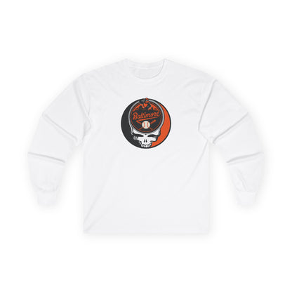 Baltimore Orioles Stealie Grateful Dead Long Sleeve Tee - MLB