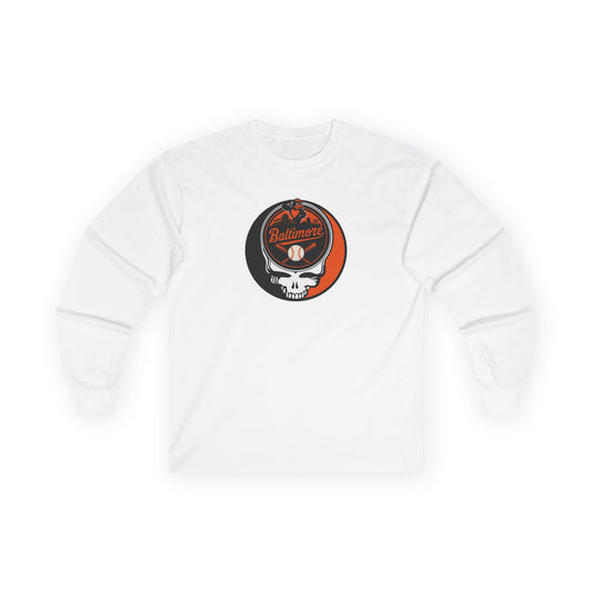 Baltimore Orioles Stealie Grateful Dead Long Sleeve Tee - MLB