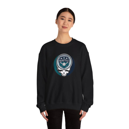 Seattle Mariners Grateful Dead Stealie Crewneck Sweatshirt - MLB