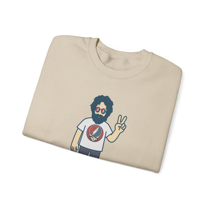 Peace Lovin' Jerry | Life is dead. Crewneck Sweatshirt