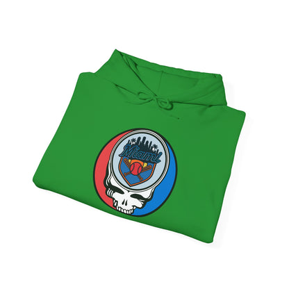 Miami Marlins Grateful Dead Unisex Heavy Blend Hoodie - Hooded Sweatshirt
