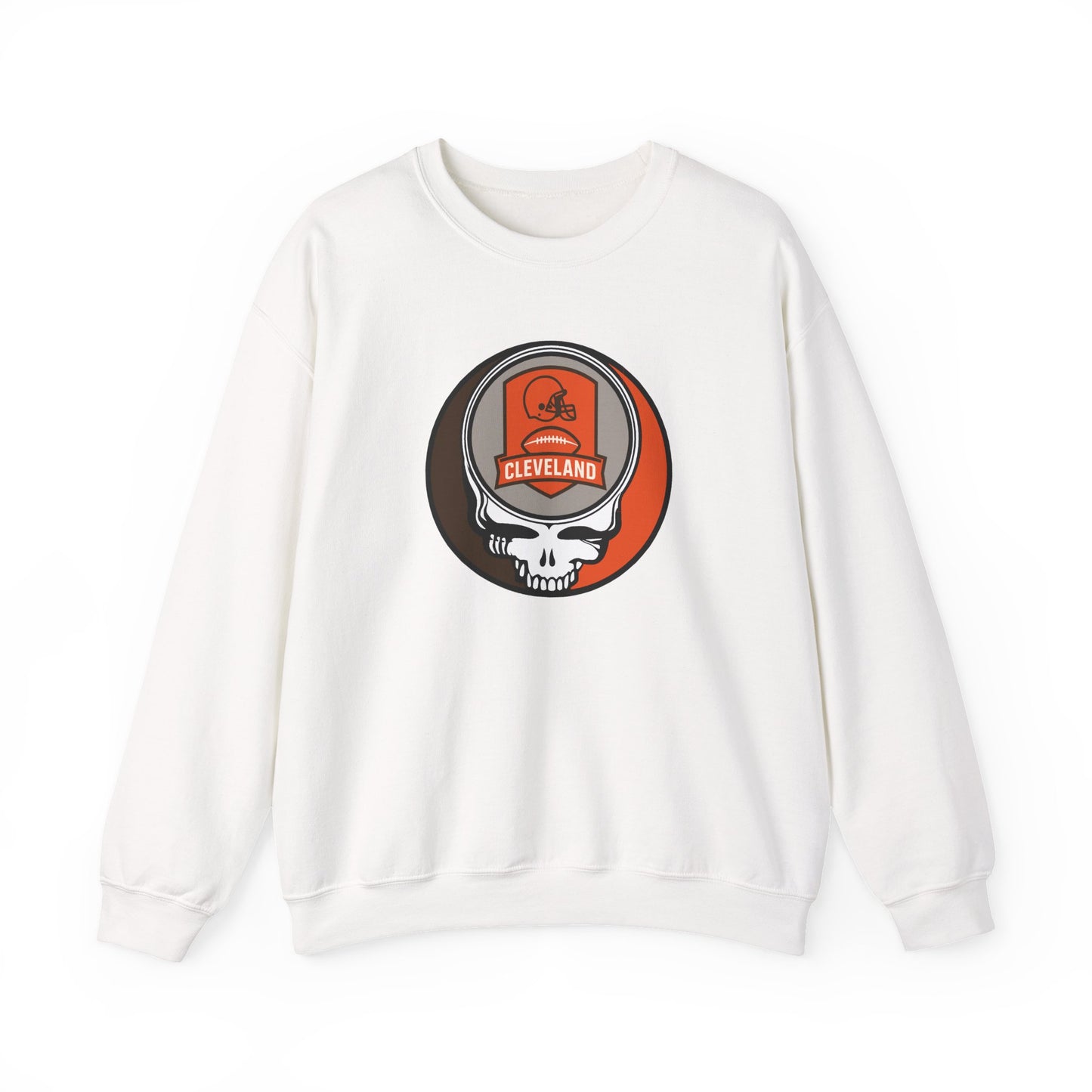 Cleveland Football Grateful Dead Stealie Crewneck Sweatshirt - NFL