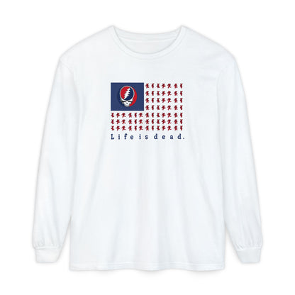 Stealie & Bears Flag Vineyard Collection Garment-Dyed Long Sleeve