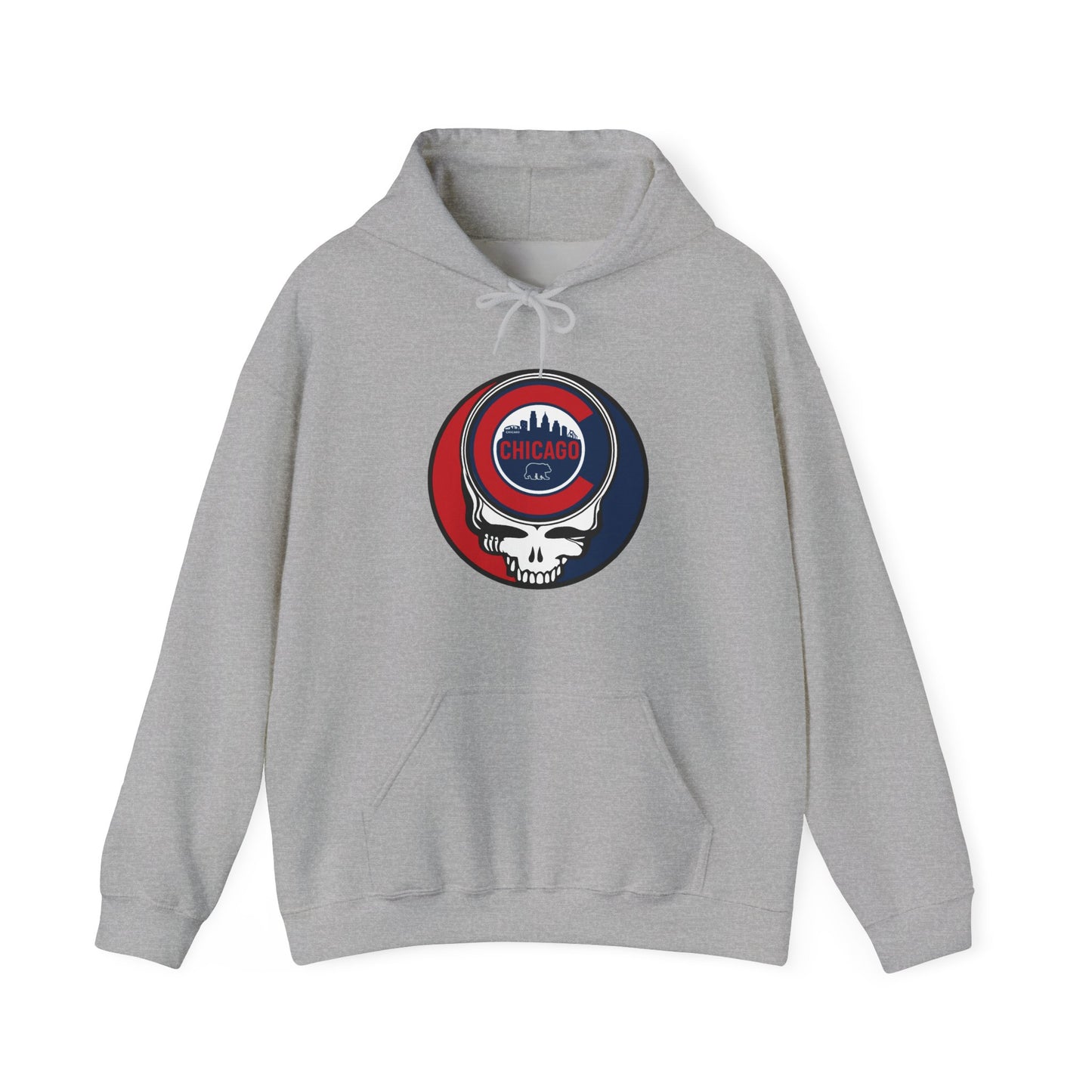 Chicago Cubs Grateful Dead Unisex Heavy Blend Hoodie - Hooded Sweatshirt