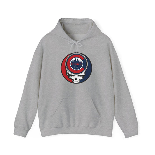Chicago Cubs Grateful Dead Unisex Heavy Blend Hoodie - Hooded Sweatshirt