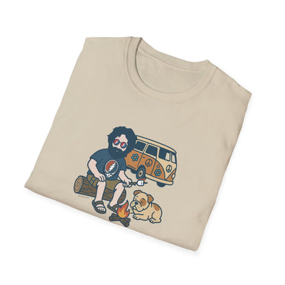 Campin' Jerry - Life is dead. Grateful Dead TShirt