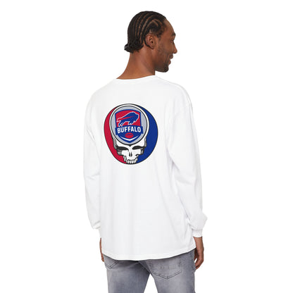 Life is dead. Grateful Grateful Gridiron Collection Buffalo Football Stealie Garment-Dyed Long Sleeve