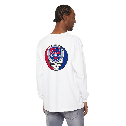 Life is dead. Grateful Grateful Gridiron Collection Buffalo Football Stealie Garment-Dyed Long Sleeve