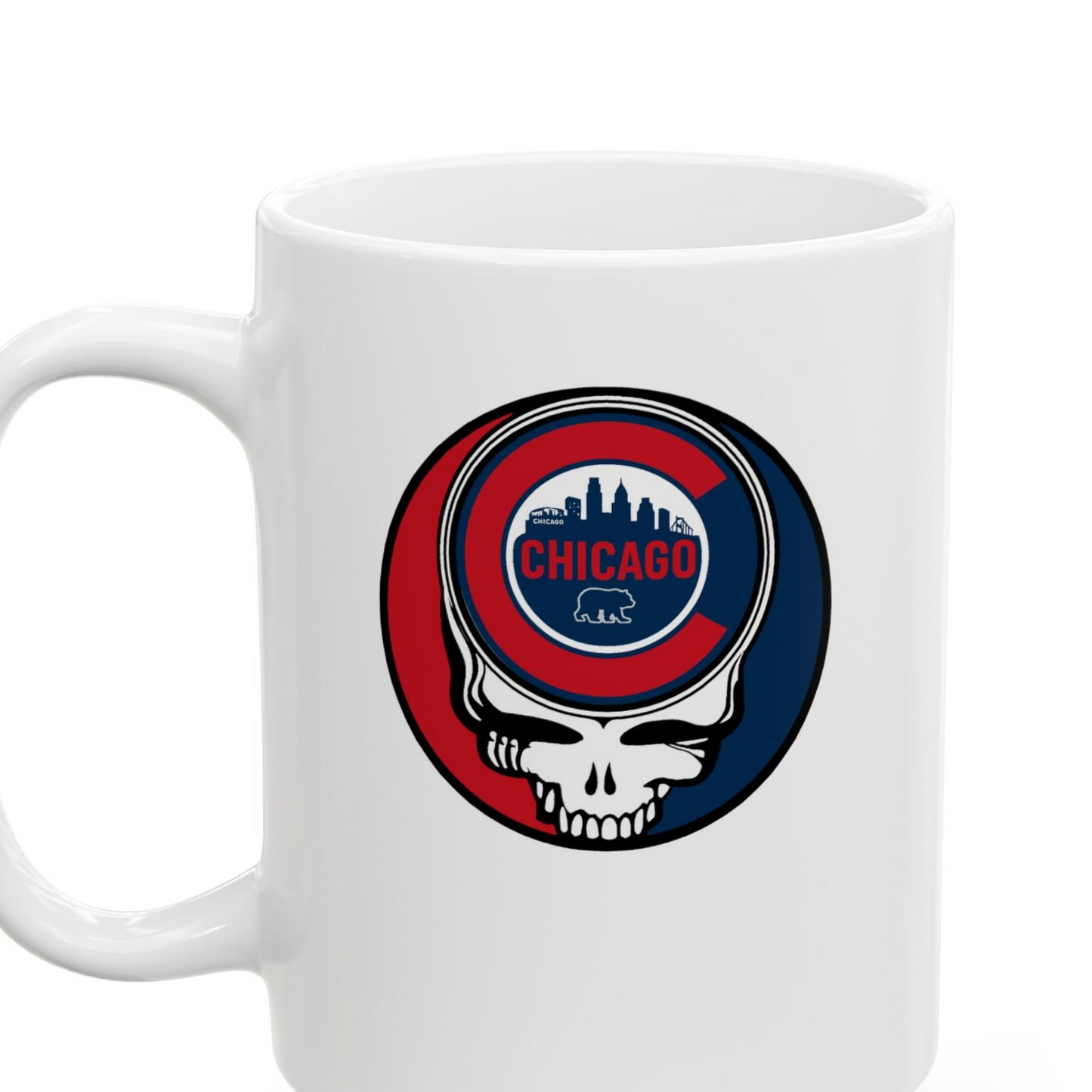 Chicago Cubs Stealie Ceramic Mug - MLB