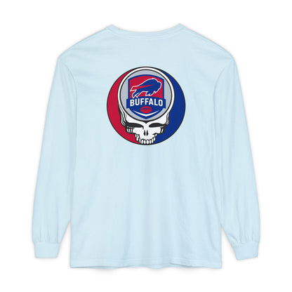Life is dead. Grateful Grateful Gridiron Collection Buffalo Football Stealie Garment-Dyed Long Sleeve