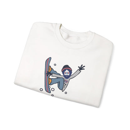 Snowboardin' Jerry | Life is dead. Crewneck Sweatshirt